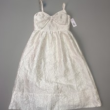 Lilly Pulitzer Ellara Jacquard Midi Bow Dress Ivory Women’s 6 Resort Wedding NWT picture