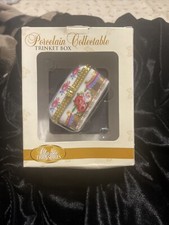 Porcelain Collectable Trinket Box New In Package picture