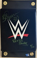 2026 Fanatics Under Wraps WWE Dudley Boyz Dual Signed Turnbuckle /10 Auto picture