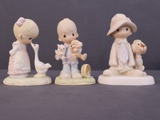 Vintage Precious Moments Figurines 1978 - 1980 Enesco Jonathan & David Lot Of 3 picture