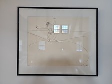 Rare ALEXANDER CALDER 1932 LITHOGRAPH CIRCUS SCENE PAINTING PRINT picture