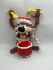 Rare Sugarloaf Looney Tunes Christmas 2010 Taz Drummer Plush w Tags DAMAGED picture
