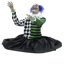Haunted Living 3-ft Pneumatic Clown Animatronic Halloween Decoration NEW picture