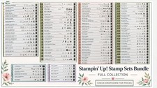 Stampin' Up Retired Stamp Sets (Some include dies) (Most are Brand New) picture