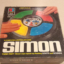 Milton Bradley Simon Handheld Electronic Memory Game Lights & Sounds 1978 picture