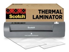 Scotch Thermal Laminator with 2 Letter Size Pouches - TL901X picture