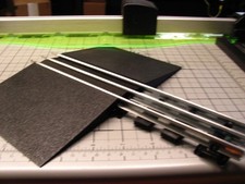 1:48 O Gauge Grade Crossings with Real Asphalt texture Cinder Streets picture