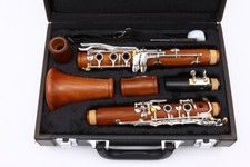 Professional CLARINET Rosewood Body Silver Plated Key Bb Key 17 key picture