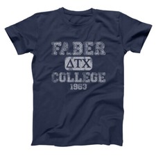 Faber College Funny  Animal House  Frat  Party Navy Basic Men's T-Shirt picture