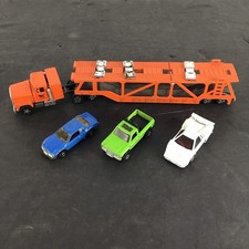 vtg ERTL Toi Transport Semi Truck Car Hauler Trailer hot wheels countach picture
