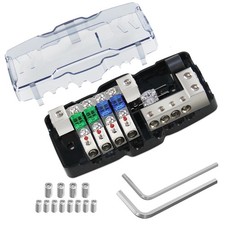 Fused Power Distribution Block Car Audio 4 Way Midi(Mini-Anl) Fuse Block 12V ... picture