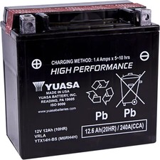 Yuasa H-P Fresh Pack AGM Battery YTX14H-BS BMW R Nine T Pure 17-22 picture