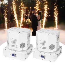 2PCS 1500W Spin Double Head Cold Spark Machine Stage Effect Rotate DMX Wedding picture