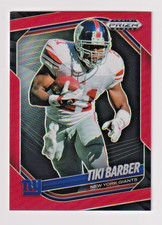 2025 Panini Prizm Black Red Prizm #104 TIKI BARBER #/299 New York Giants picture