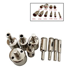 10PCS/Set Diamond Drill Head Kit Granite Marble Glass Ceramics Hole Openers picture