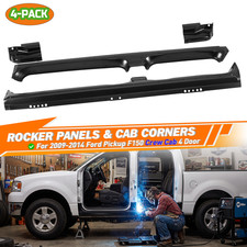 18GA Steel Rocker Panels + Cab Corners For 2009-2014 F150 Super Crew Cab Weld-On picture