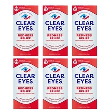 6 Pack Clear Eyes Redness Relief Eye Drops 0.5oz Each picture