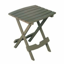 Adams Manufacturing Quik-Fold Resin Side Table, Gray, 17.5 x 15 x 20” (LxWxH) picture