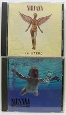 Nirvana : In Utero and Nevermind (CD 2 Albums DGC) Kurt Cobain *Very Good* picture