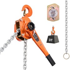 Uimoso Manual Lever Chain Hoist 3T 6600lbs 10ft Lift Alloy Steel for Warehouses picture