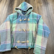 Vintage The Limited Collection Jacket Womens M Pastel Colorblock Y2K Wool Coat picture