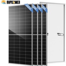 4PCS 350W 1400W Solar Panel 25.2% High Efficiency Home Shed Efficiency Off-Grid picture