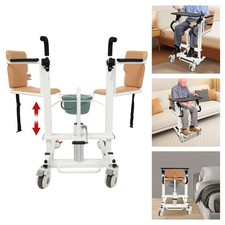 Lift Transfer Chair, Patient Lift Wheelchair, Hydraulic Lift Chair with Table picture