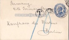 U.S. Government Postal Cards 1c Blue McKinley Postal Card c1912 Bismarck, N.Dak. picture