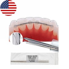 US 10Pcs/Pack Dental Orthodontic Retainer Wire 1028 Flat Strand Lingual picture