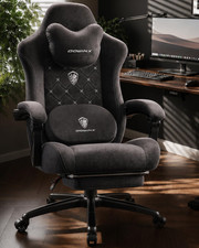 Dowinx Gaming Chair with Heated Massage Lumbar Support,Big and Tall Fabric Gamin picture