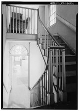 Photo:1900s Interior Staircase Landing Between Second and Third Floors picture