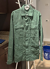 Alex Mill Men's Green Riviera Linen Button-Up Long Sleeve Point Collar Jacket S picture