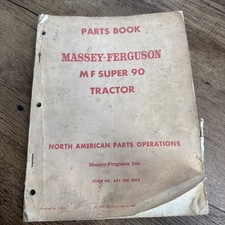Massey Ferguson MF Super 90 Tractor Parts Catalog Manual Book Original Nov 1964 picture