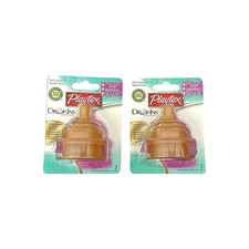 4 Playtex Latex Naturalatch Nipples Drop-Ins Fast Flow 3-6 Mo Vintage NIP picture