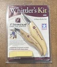 Flexcut KN300 Whittler’s Kit 2‑Piece Carving Knife Set + Gold Compound NEW USA picture