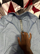 lululemon Soft Jersey Half-Zip Mock Neck Lightweight Pullover Blue XS picture