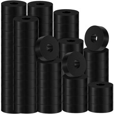 pc Rubber Anti Vibration Bushings Washers 1in OD 3/8in ID 1/2in Thick picture
