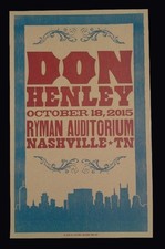 DON HENLEY * The Eagles Hatch Show Print Nashville RYMAN 2015 Concert Poster  picture