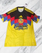 mens adidas club america size medium 25/26 Home yellow jersey NEW JN8612 picture