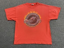 Vintage Orange County Choppers T-Shirt Mens XL Red Y2K Faded Distressed Grunge picture