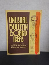 Vintage UNUSED 1972 Unusual Bulletin Board Ideas-30 Ways To Celebrate The Months picture