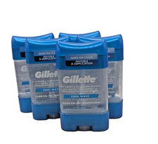 5X Gillette Cool Wave Clear Gel Men's Antiperspirant and Deodorant EXP. 28 picture