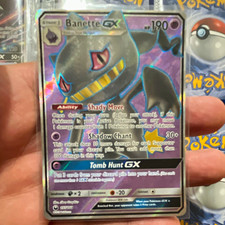 Pokémon TCG Banette GX 157/147 Burning Shadows Ultra Rare Full Art Holo EN picture