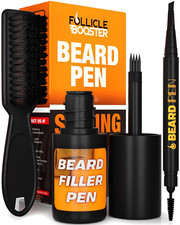Kit de estilo para rellenar barba con bolígrafo para hombres: set 3 en 1 con ten picture