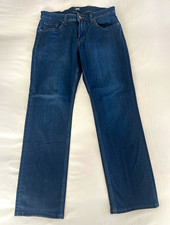 PAIGE Men’s Dark Wash Blue Denim Straight Jeans 34x32 Regular Fit picture