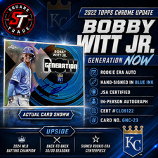 2022 Topps Chrome Bobby Witt Jr RC GNC-23 Generation Now JSA Auto Hand Signed picture