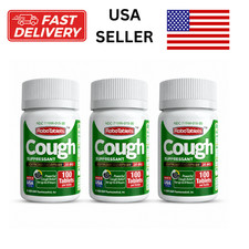 3 PACK RoboTabs Cough Suppressant  30mg 100 Tablets picture