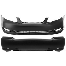 Pair Set of 2 Bumper Covers Front & Rear for Toyota Corolla 2005-2008 picture