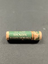 Early Dixon Ticonderoga Vintage Pencil Leads Wood Vial Container  picture