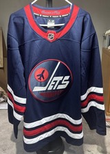NWOT Fanatics Premium Winnipeg Jets Alternate Jersey Size 56 picture